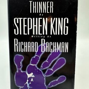 Thinner by Stephen King Writing As Richard Bachman Signet 1984 Hardcover DJ